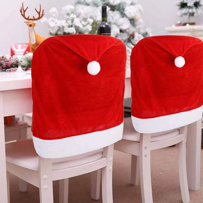 Wholesale Nonwoven Christmas Chair Cover Party Holiday Ceremony Ornaments Christmas Hat