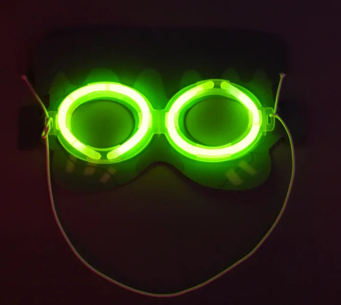 Halloween & Day of the Dead Glow Mask Bat Eye Mask Costume Black Bat Mask Dress Up Adult Children Halloween Glow Party Eye Mask