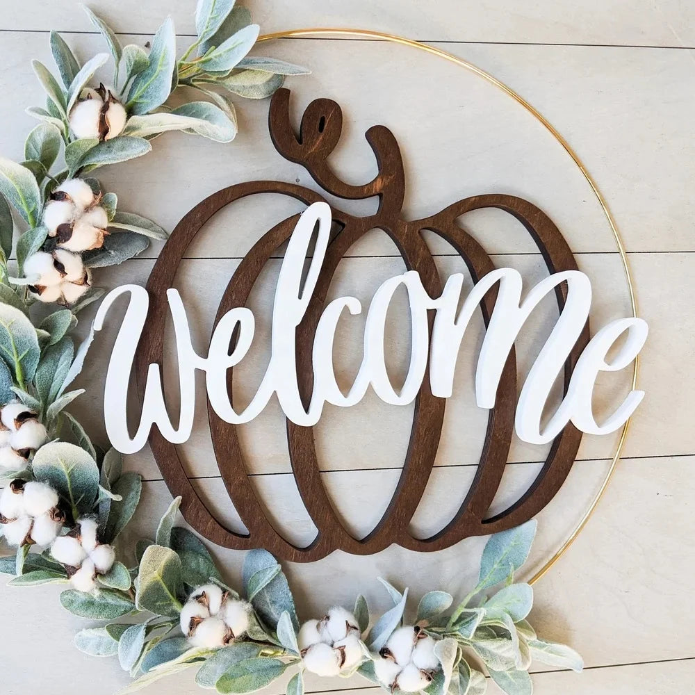 Pet Festival, Fall Wall Art Wooden Laser Cut Fall Pumpkin Decoration Wooden Digital Cut File Laser Glow Forging Cut Welcome Pumpkin Sign