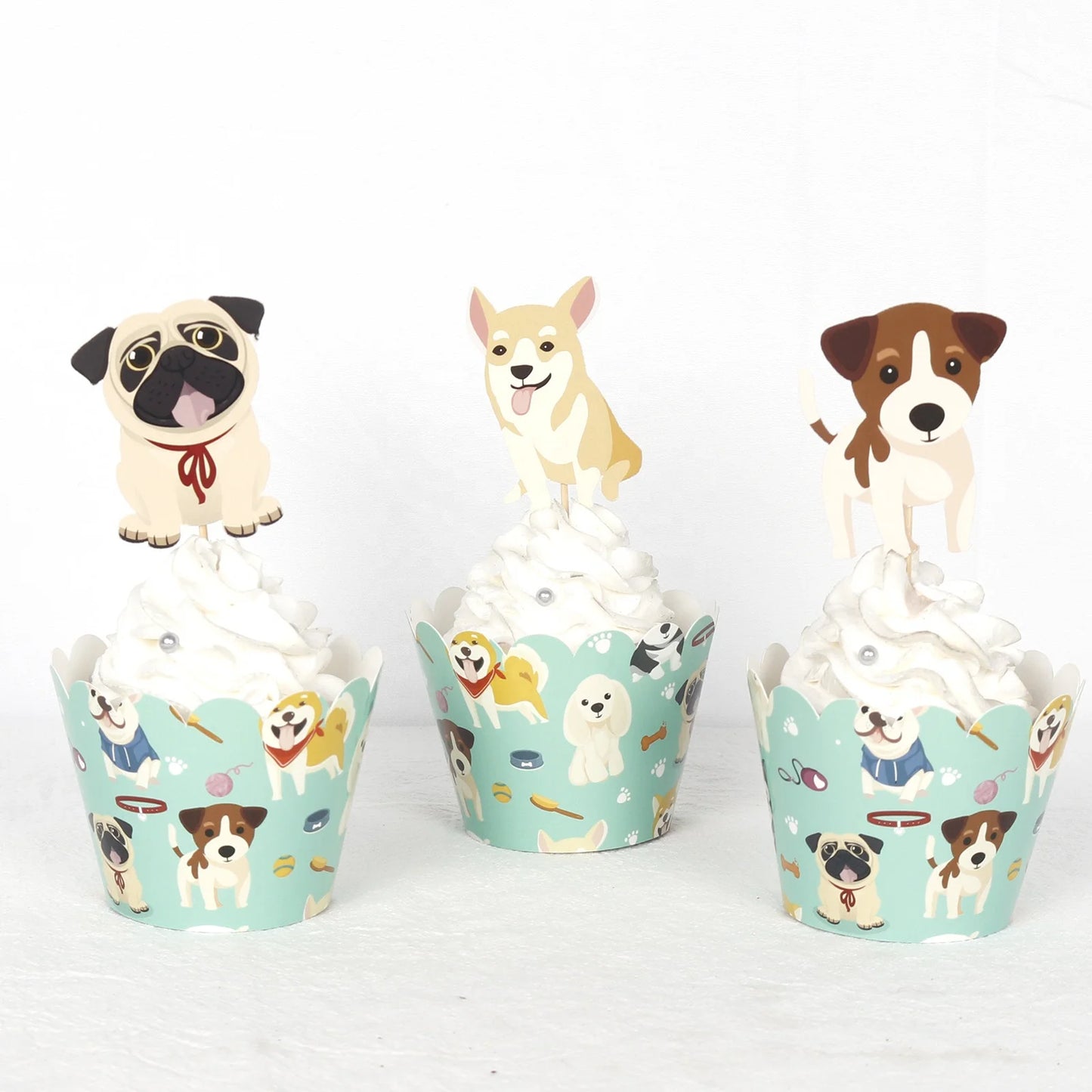 Birthday Party 2 Pet Birthday Party Supplies Tableware Set Pet Dog Children's Theme Disposable Cardboard Cup Napkin Dog Birthday Party Ornaments