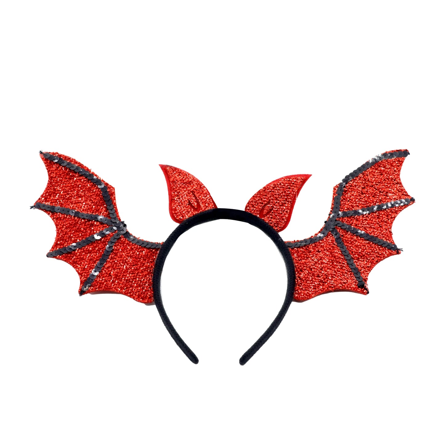 Halloween & Day of the Dead New Halloween Hair Accessories Free Size Headband Shiny Red Purple Bat Headband Halloween Party Costume Ornament