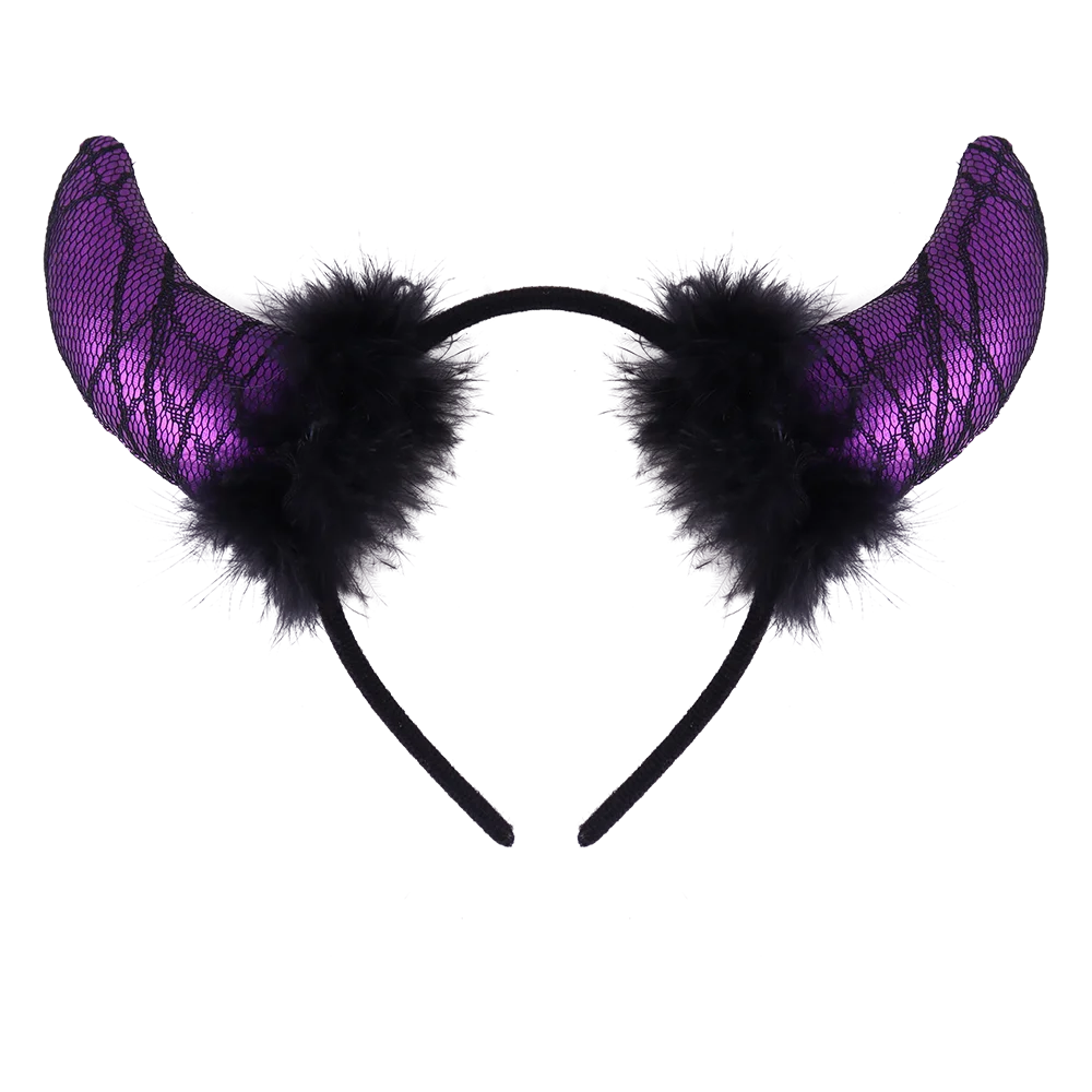 Halloween & Day of the Dead Custom Cosplay Demon Horn Band Halloween Hair Accessories Demon Horn Band
