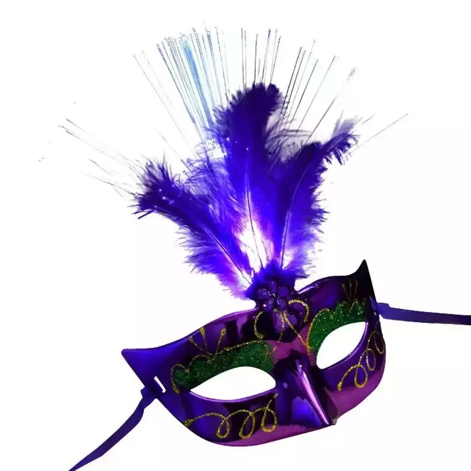 Halloween & Day of the Dead New Product Ideas 2023 Half Masquerade Venice Mask Carnival Flash Venice Masquerade Mask Halloween Costume Party