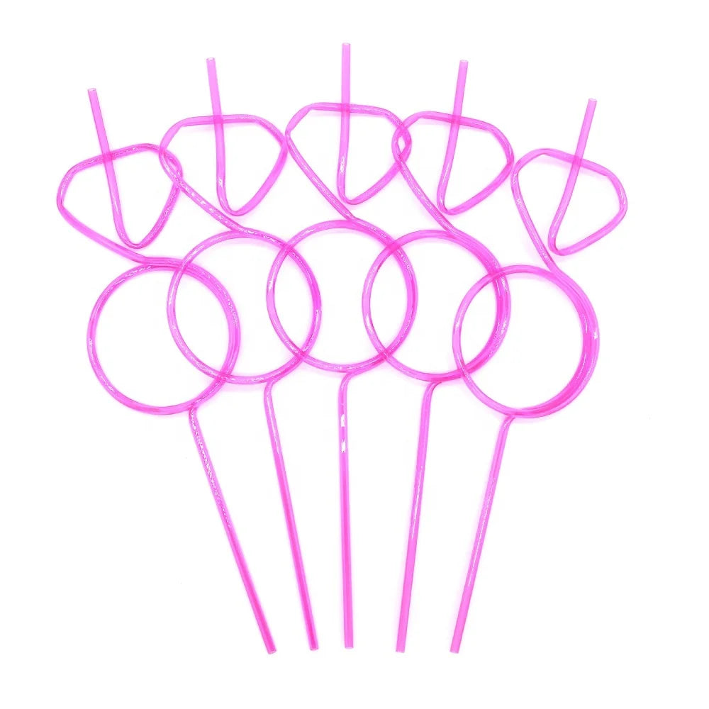 Bachelorette Party 1 Custom Design 6 Pieces Bridal Hot Pink Plastic Straws with Diamond Rings Bachelorette Party Supplies for Hen Party Drinks