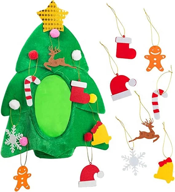 2023 Santa Claus Chimney Hat Fun Novelty Santa Claus Christmas Party Adult Children Christmas Tree Hat Novelty Gifts