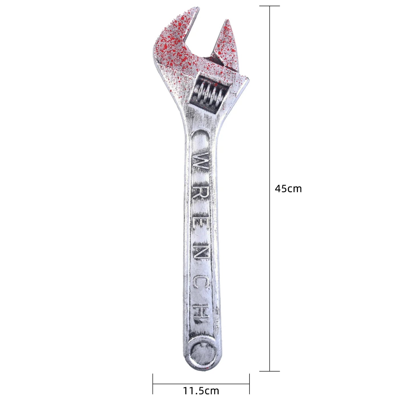 Halloween & Day of the Dead 45 * 11cm Halloween Wrench Photo Props Bloody Wrench Haunted House Ornaments Plastic Party Halloween Party Ornaments