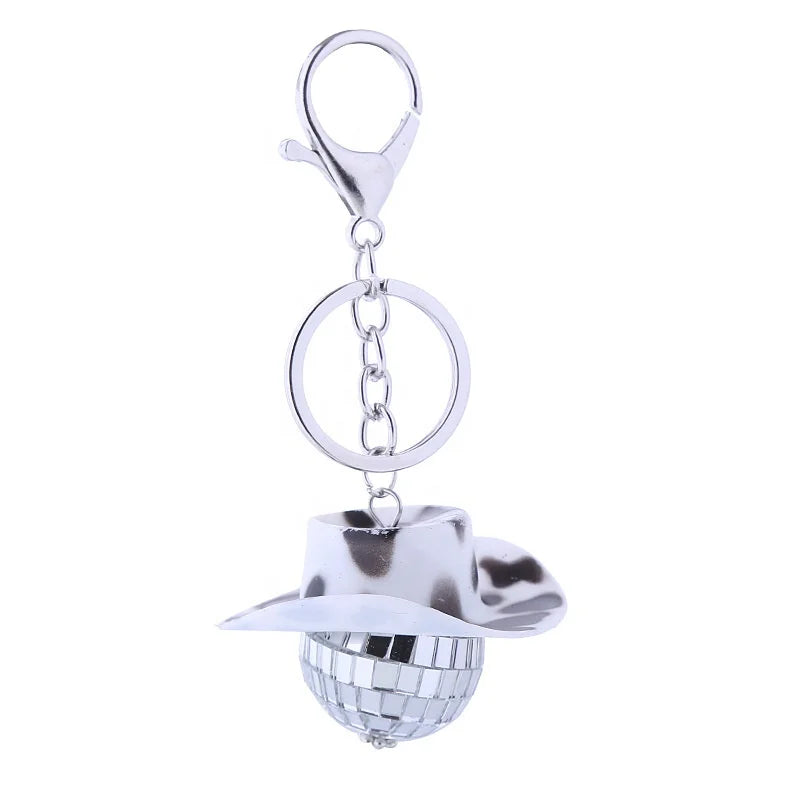 Bachelor Party 1 Disco Prom Party Ornaments Cowboy Hat Ornaments Star Keychain Gold Star Pink Cowboy Girl Cowboy Keychain