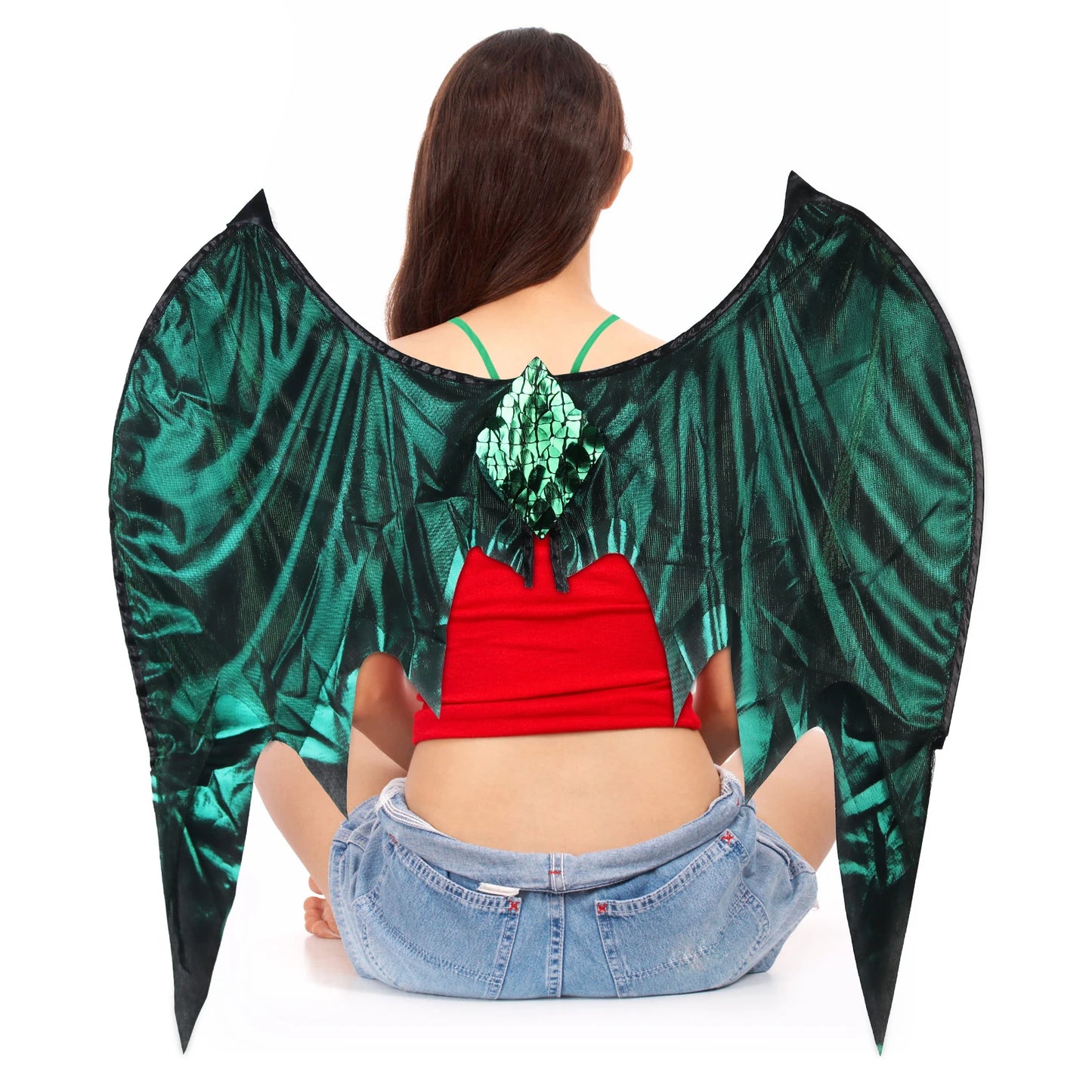 Halloween & Day of the Dead 38 * 39cm Seasons Dragon Wings Halloween Cosplay Props Dress up Fantasy Dinosaur Costume Accessories Halloween Dragon Cape Wings