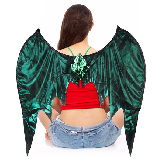 Halloween & Day of the Dead 38 * 39cm Seasons Dragon Wings Halloween Cosplay Props Dress up Fantasy Dinosaur Costume Accessories Halloween Dragon Cape Wings