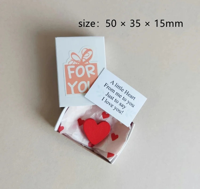 Wedding party 0 friend pocket hug long distance relationship gift greeting card give him romantic wooden heart