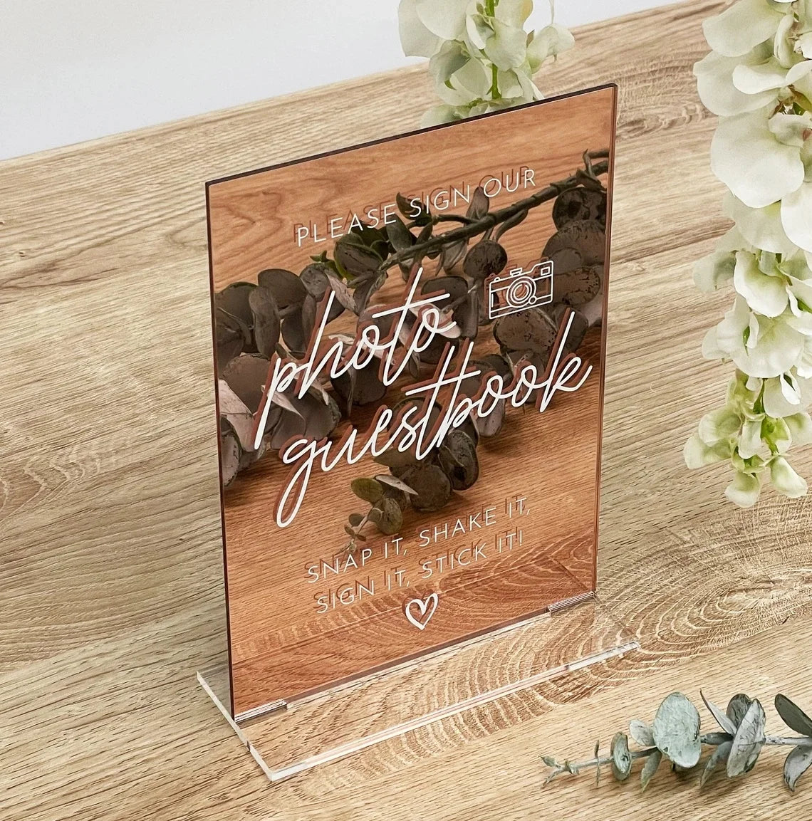 1 Wedding Party, Gift Table Logo Golden Mirror Acrylic Table Digital Wedding Reception Decorative Acrylic Logo Wedding Signage