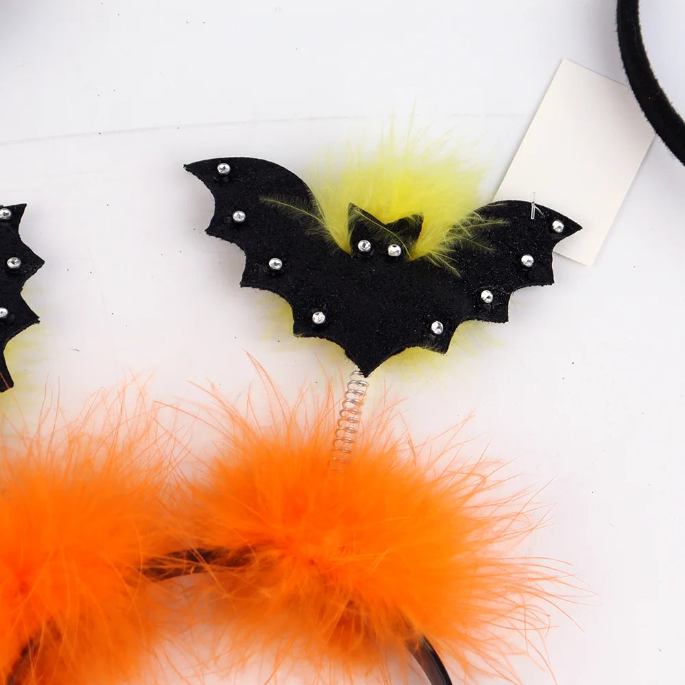 Halloween & Day of the Dead Head Hoop Plush Hair Band Cartoon Pumpkin Head Hoop Cute Party Props