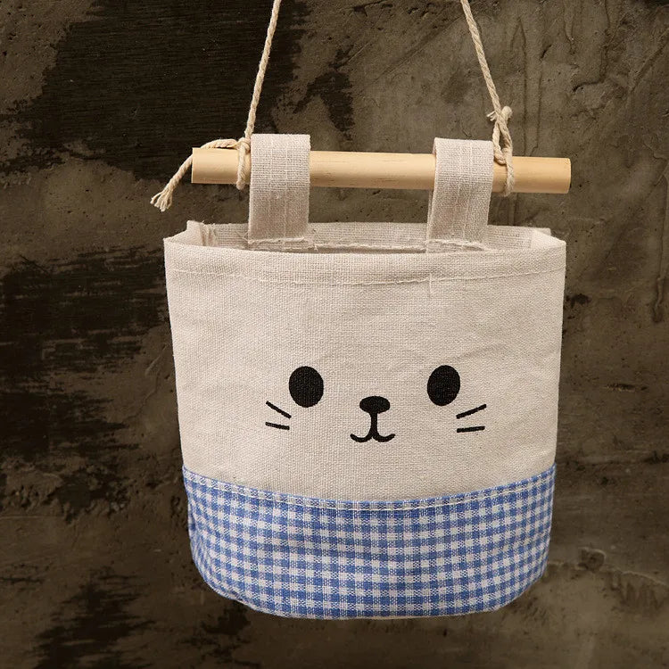 Easter and Thanksgiving 3 Hanging Storage Bag Door Bag Wall Hanging Bag Easter Linen Storage Basket Rack