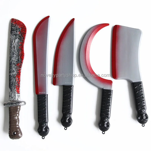 Halloween & Day of the Dead Halloween Machete Bloody Machete Props Bloody Fake Knife Toys Halloween Realistic Prank Props