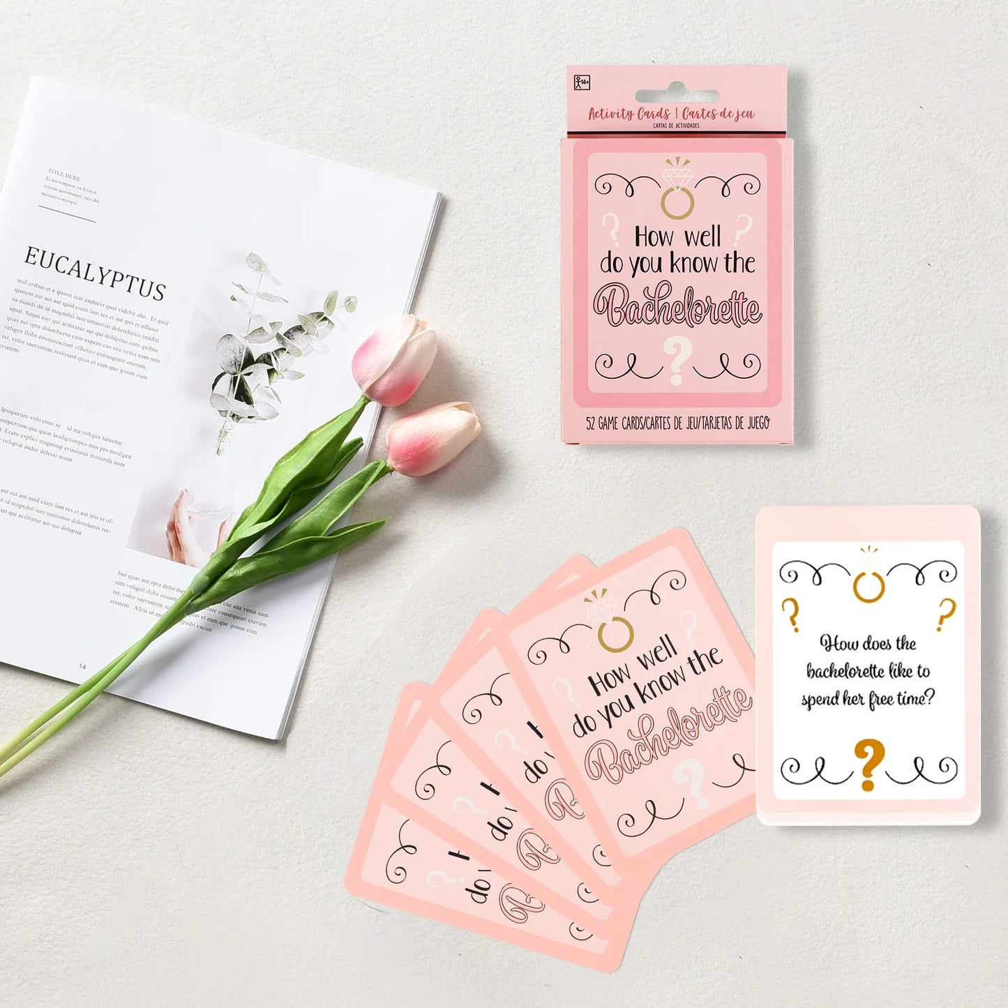Bachelor Party 1 Guest Bridal Party Game Set Hen and Bachelor Party Pajamas Party Supplies Truth or Adventure Card Game Bachelor Game Card Set