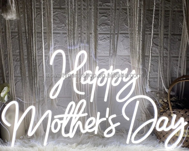 Mother's Day Decorations Personalized Gifts for Mom Happy Mother's Day Neon Signs