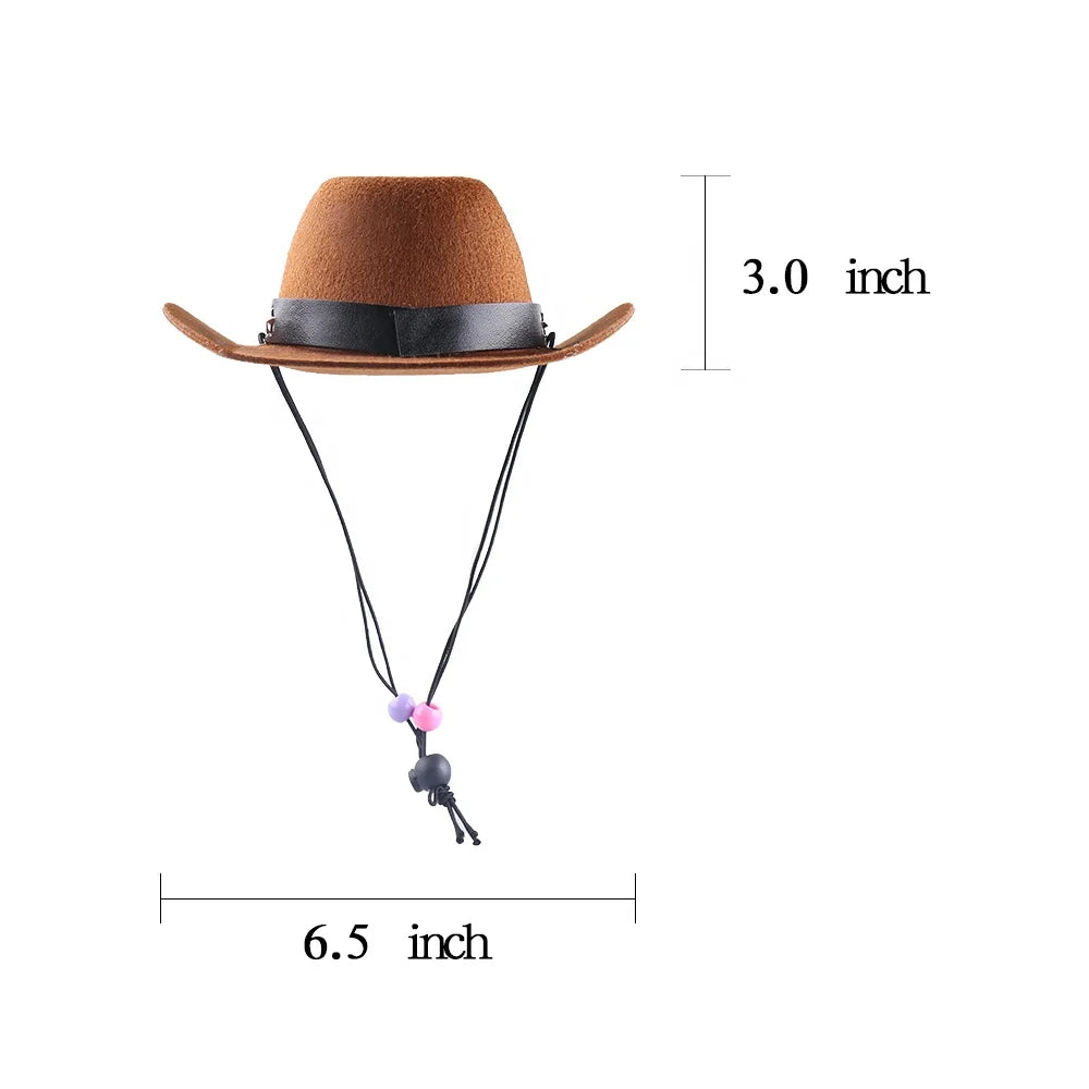 Pet Festival, Party Supplies Pet Clothing Mini Hat Hot Sale Pet Dog Cat Elastic Cowboy Hat