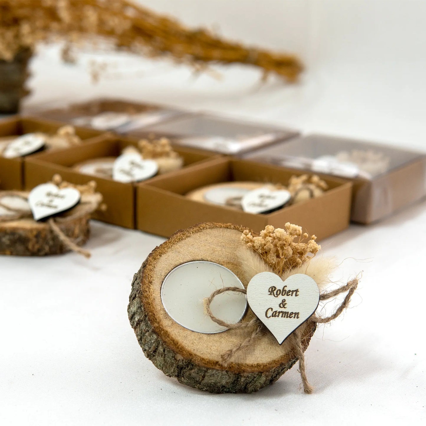 1 Wedding party personalized bulk wedding gift DIY wooden tea lamp candlestick guest country bridal shower wedding gift new