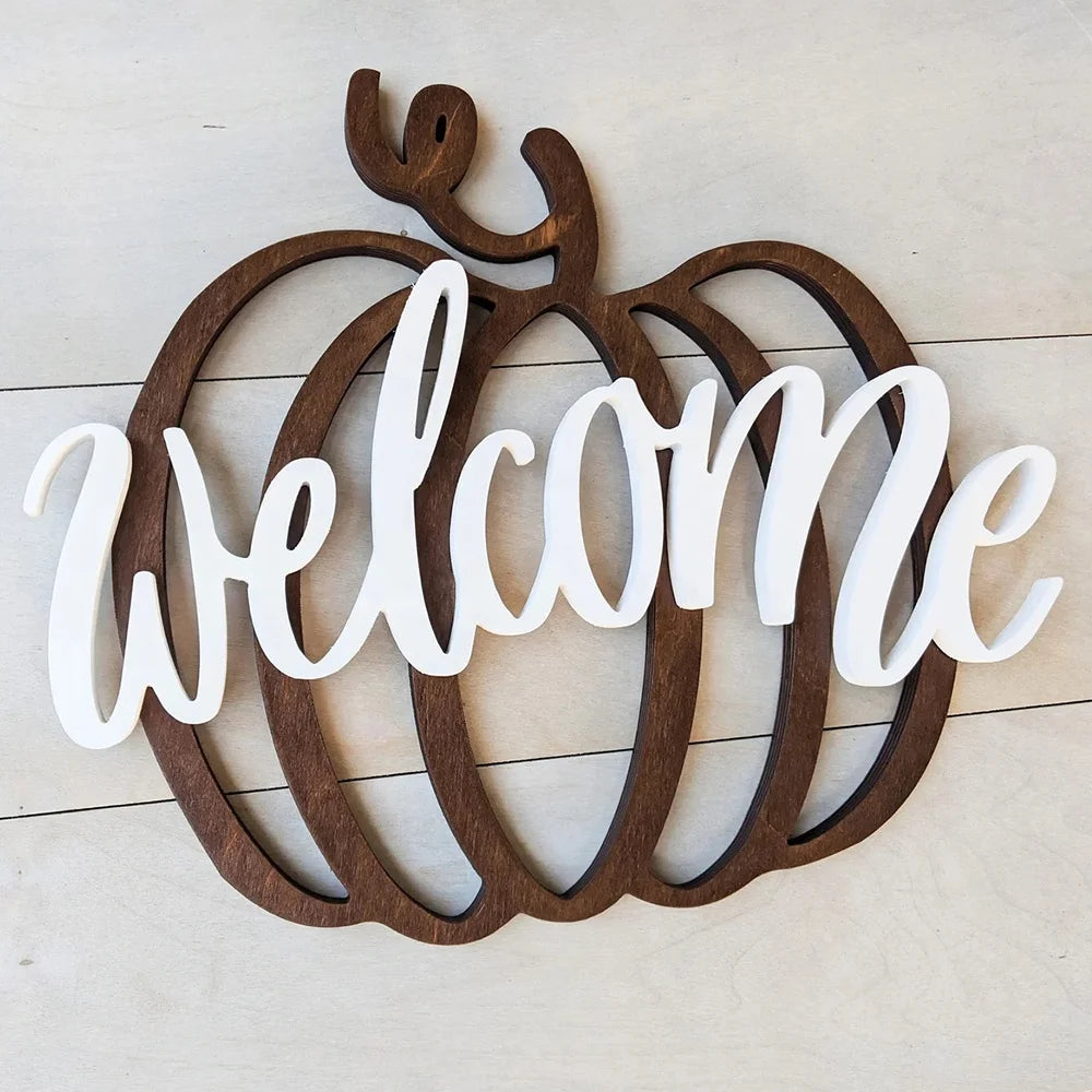 Pet Festival, Fall Wall Art Wooden Laser Cut Fall Pumpkin Decoration Wooden Digital Cut File Laser Glow Forging Cut Welcome Pumpkin Sign