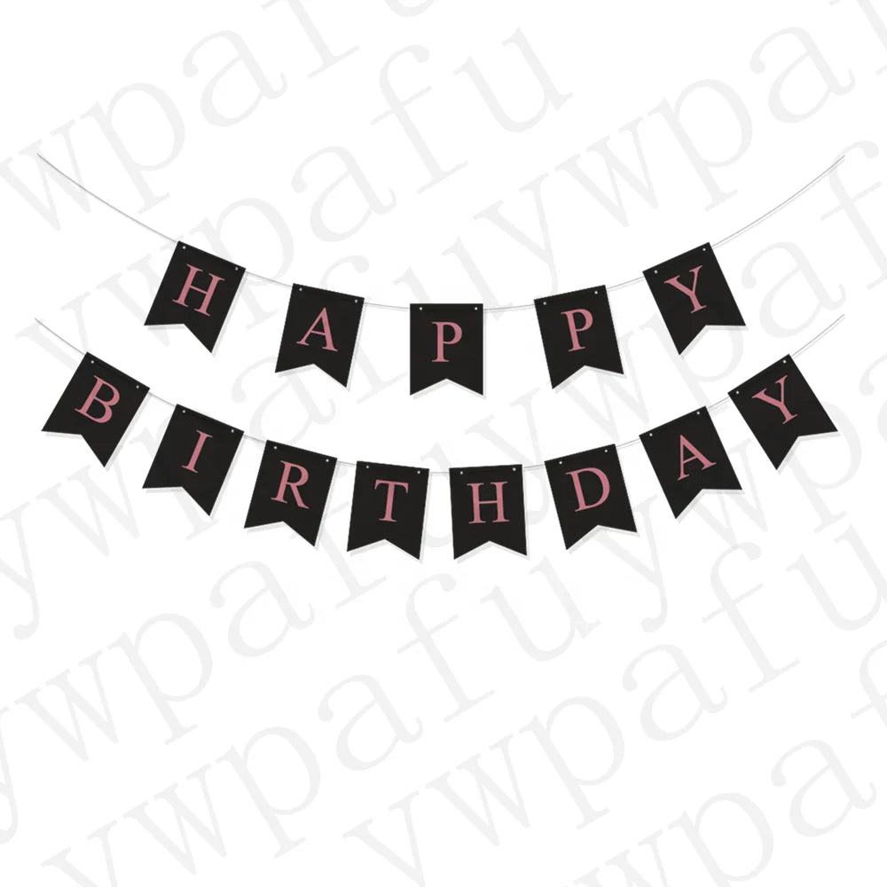 Birthday Party 2 Happy Birthday Party Decoration Rose Gold Balloon Party Supplies Rose Gold Birthday Party Kit