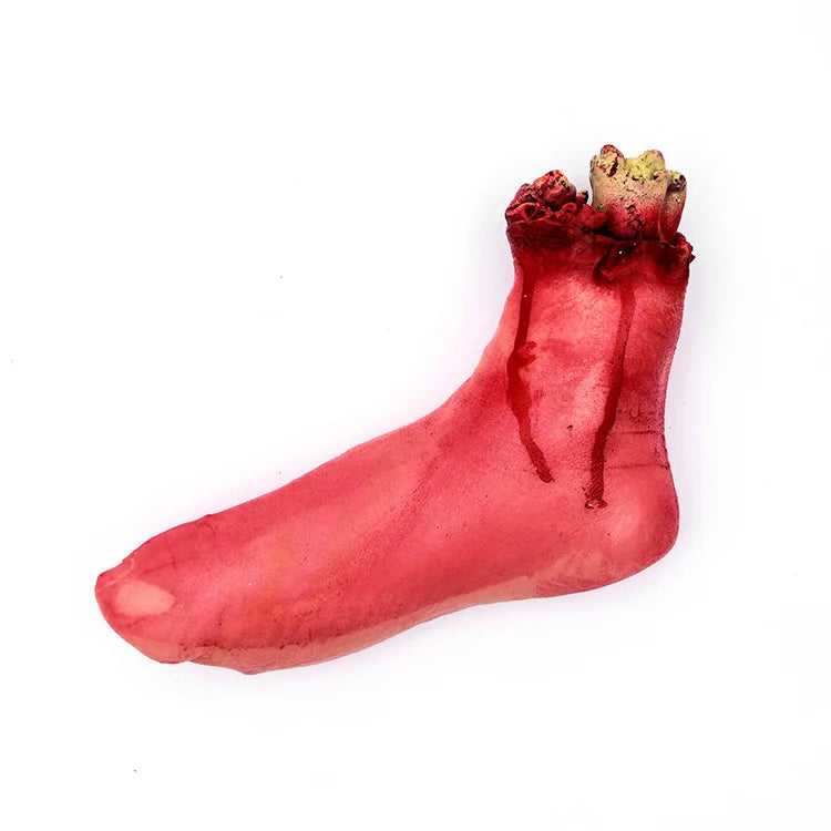 Adereços de cosplay de Halloween e Dia da Morte, armas falsas sangrentas, mãos e pés, adereços decorativos de Halloween 