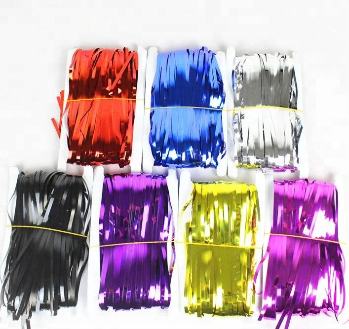 1 Wedding Party, Decorative Photo Background Metallic Tone Party Decorative New Year Party Golden Edge Curtains