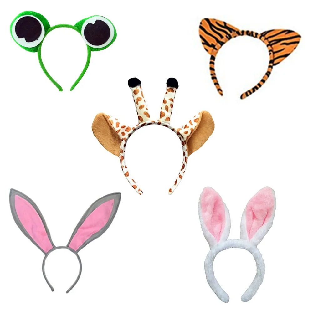 Halloween & Dead Day Cosplay Accessories Adult Kids Animal Ears Headband & Tail Suit Costume Party Proposal