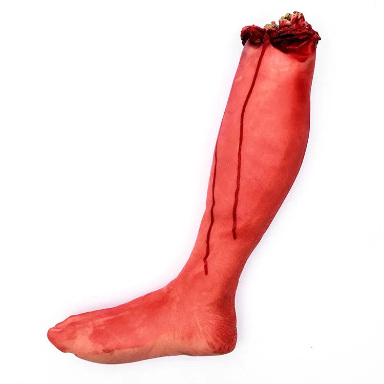 Adereços de cosplay de Halloween e Dia da Morte, armas falsas sangrentas, mãos e pés, adereços decorativos de Halloween 