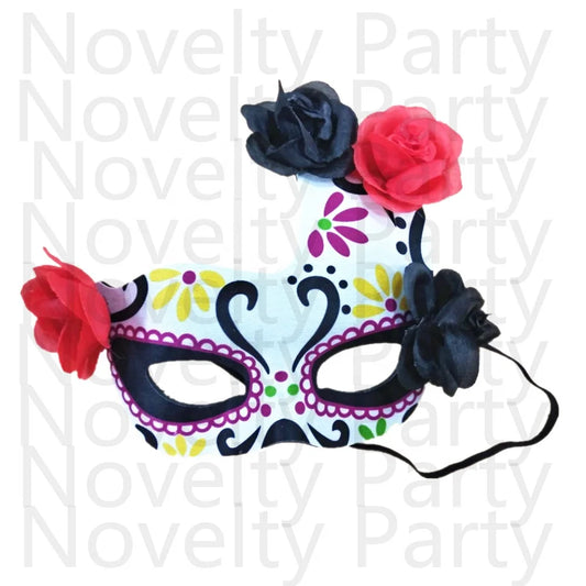 Halloween & Day of the Dead, Halloween Costumes Carnival Masks Women's Day of the Dead Mask Mexican Dead Sugar Skull Eyemask