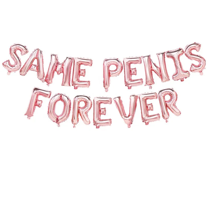 Bachelorette Party 1 Bachelorette Party Supplies Same Penis Forever Banner Decoration Bridal Shower Supplies Bridal Kit