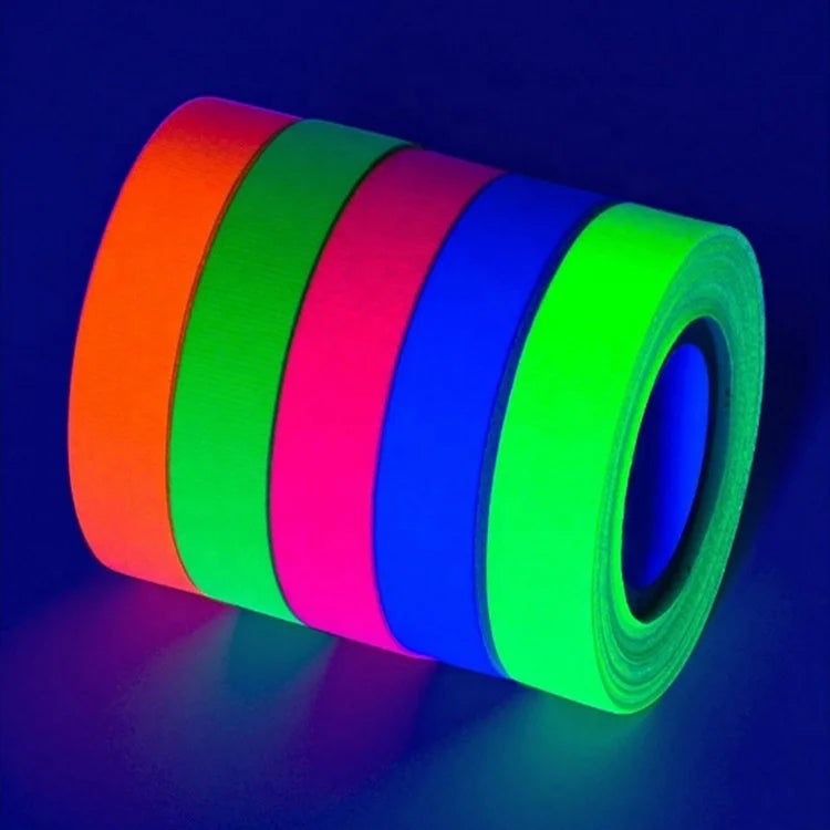 Birthday Party 2ft fluorescent UV black glow on dark tape UV party
