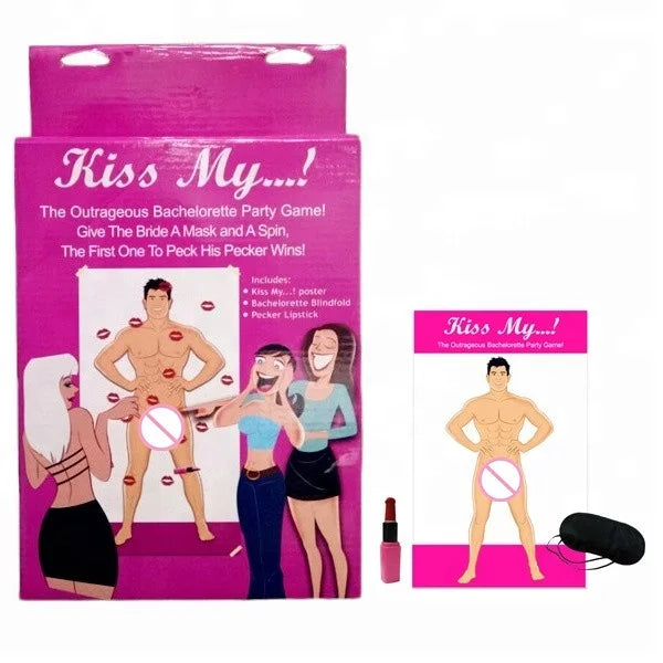 Bachelorette Party 1 Kiss Me.. Br ide to be Adult Drink Games Bachelorette Party Supplies