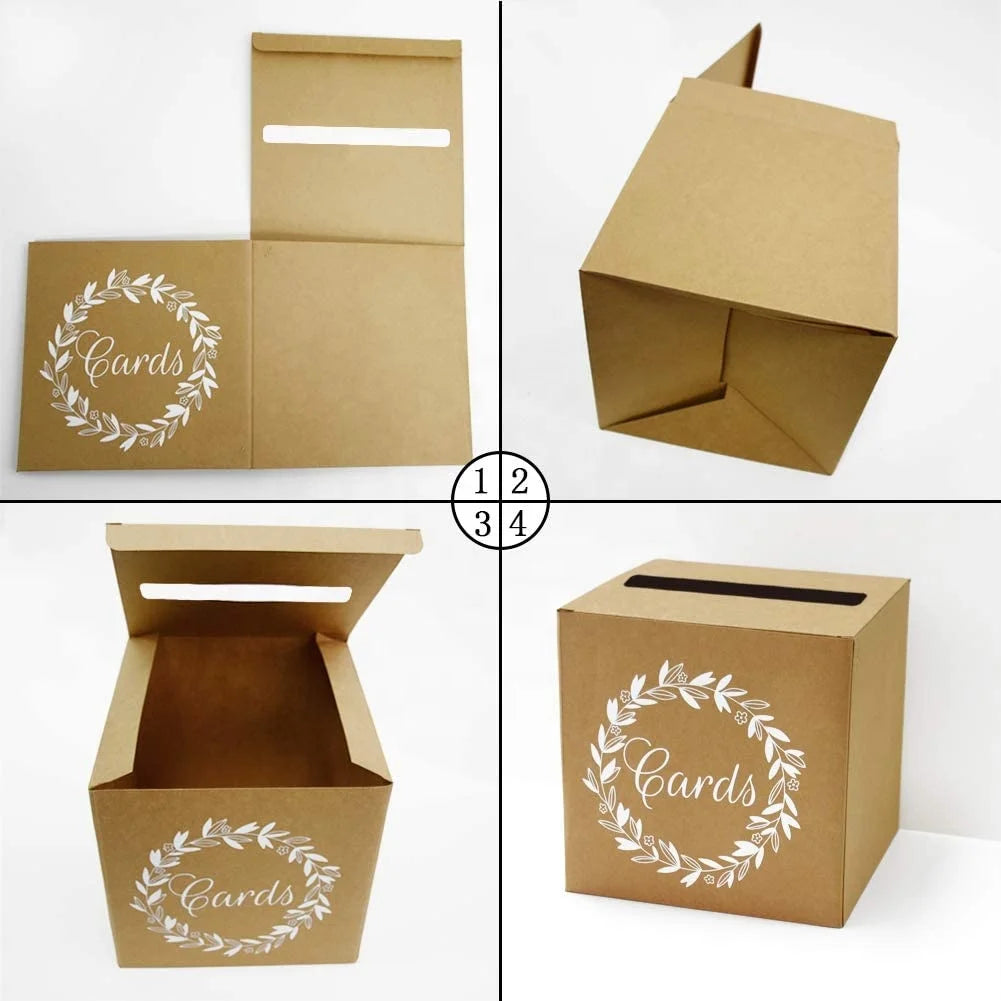 1 Wedding party 21 * 21 cm square creative wedding kraft paper carton cardboard wedding table center decorative dining table napkin carton