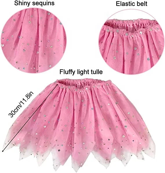 Birthday Party 2 Princess Fairy Costume Fairy Butterfly Wings Suit Girl Tutu Wings Wand Children Fairy Wings Costume