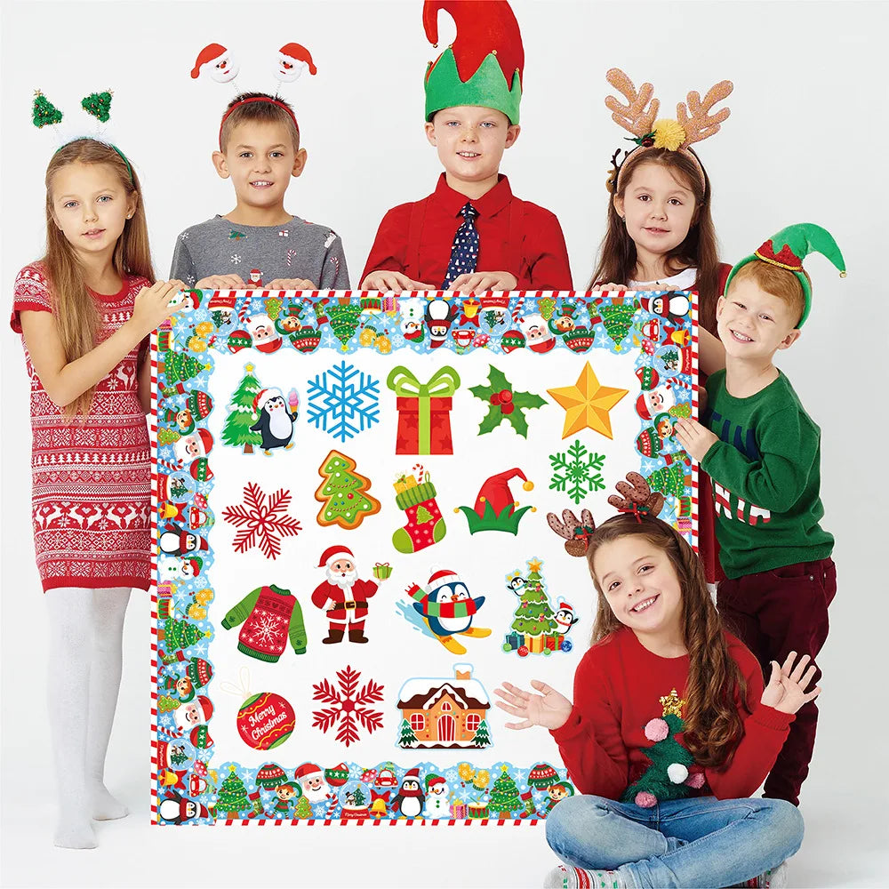 New to Colored Wall Tree Board Christmas Party Sticker Set Christmas Decorations