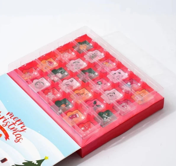 2025 DIY advent calendar christmas countdown gift box christmas holiday gift christmas 24 empty advent calendar box 
