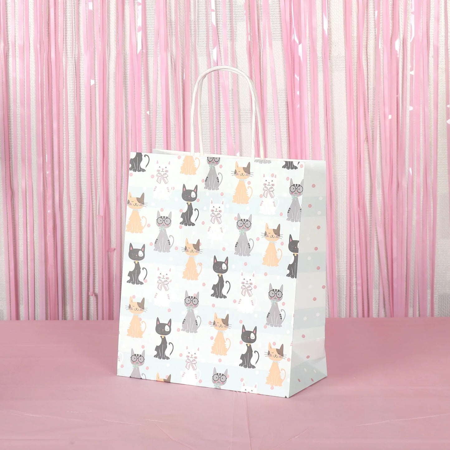 Birthday Party 2 Cat Themed Party Ornaments Birthday Party Ornaments Cat Birthday Party Supplies Kitten Paper Good Candy Treat Bag