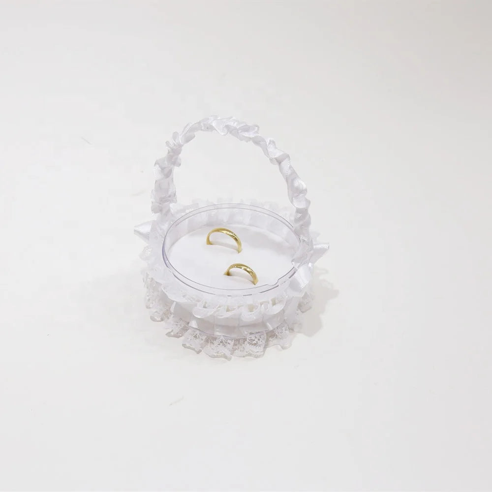 Flower girl pillow basket wedding decorations