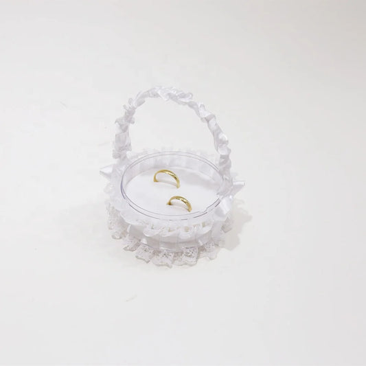 Flower girl pillow basket wedding decorations