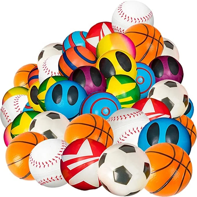 Birthday Party 2 Mini Stress Balls Classification - Bulk 2 Inch Plush Toys Various Packs Stress Relief Balls, Squeezable Children's Sensory Irritability Balls