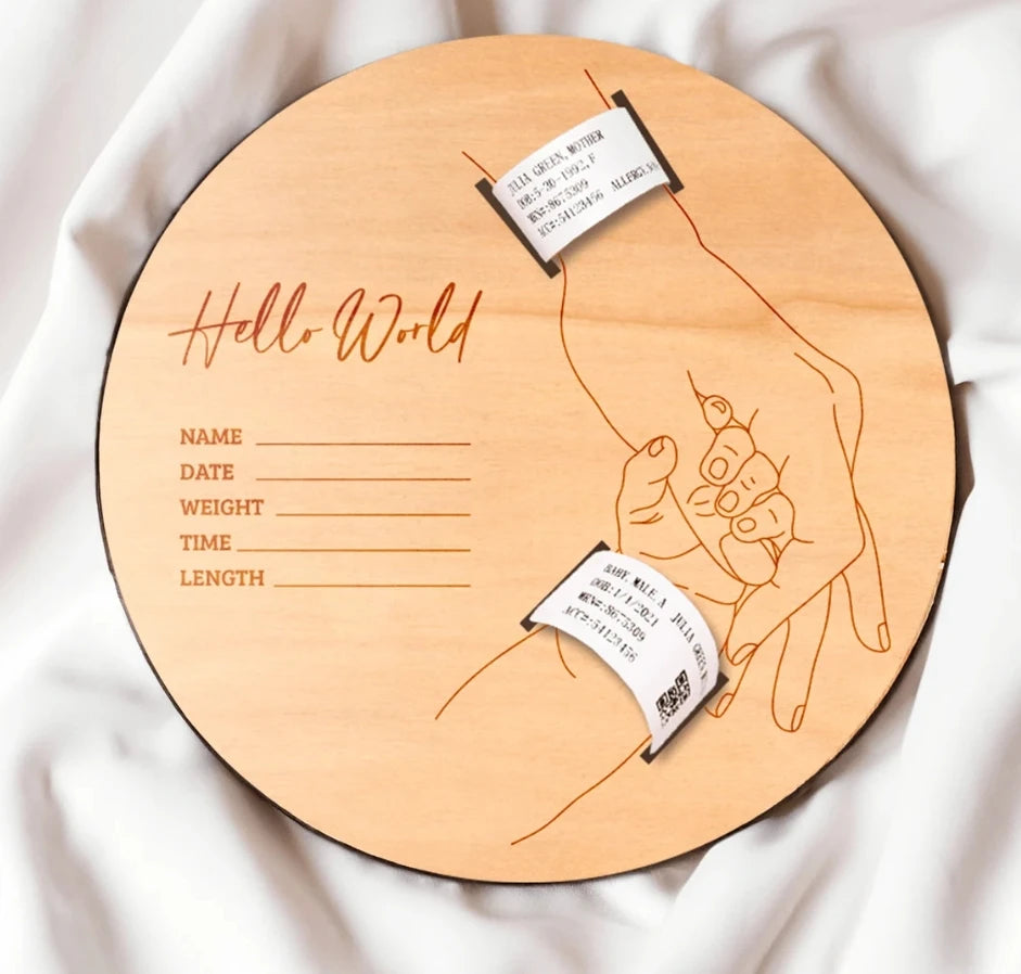 Halloween & Day of the Dead Custom Baby Gifts Newborn Birth Hospital Bracelets Wristband Holders Mother's Day Birthday Maternity Bracelets Souvenirs