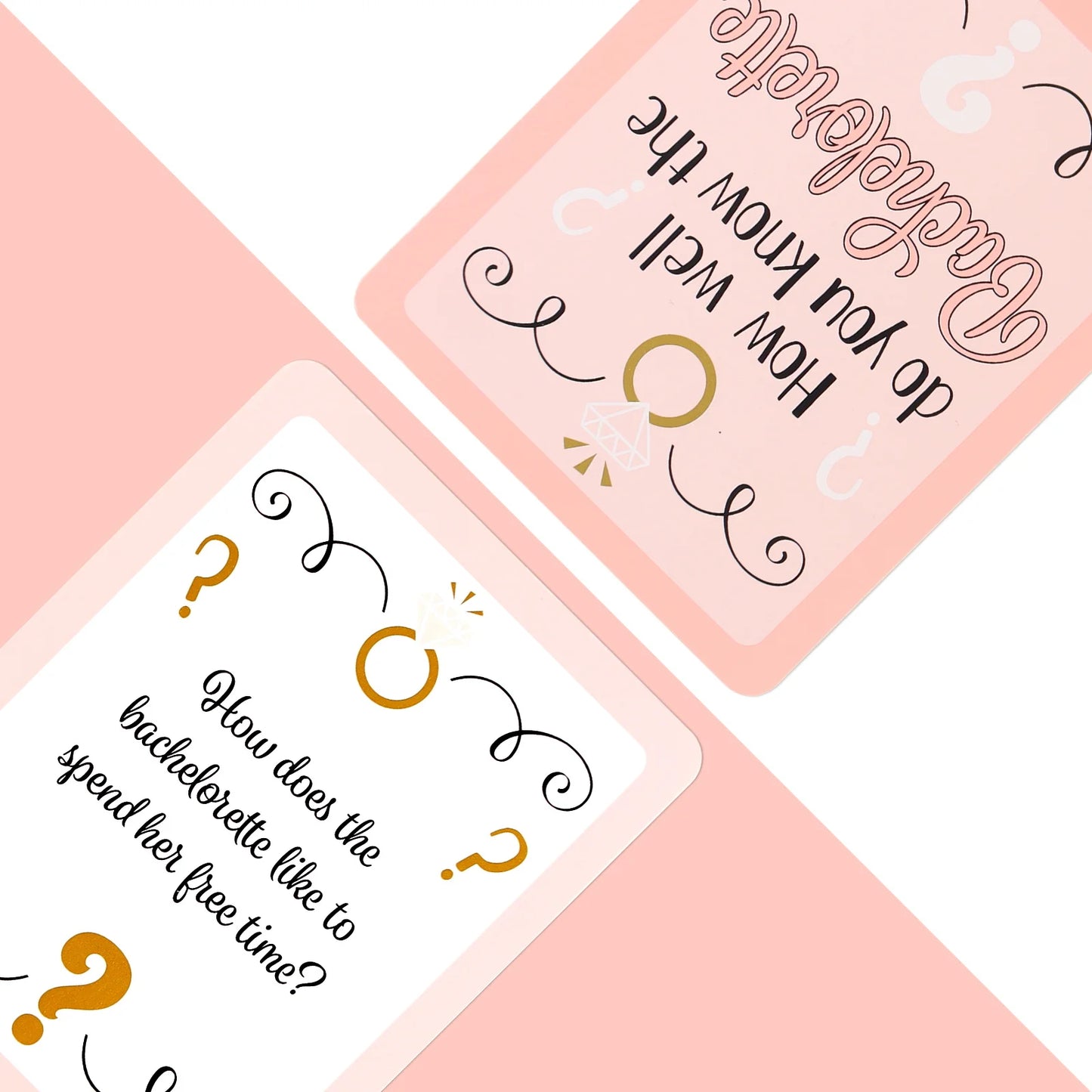 Bachelor Party 1 Guest Bridal Party Game Set Hen and Bachelor Party Pajamas Party Supplies Truth or Adventure Card Game Bachelor Game Card Set