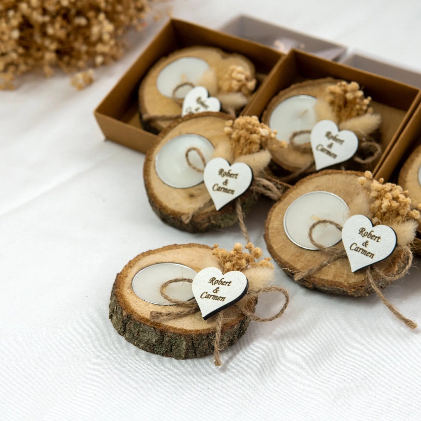 1 Wedding party personalized bulk wedding gift DIY wooden tea lamp candlestick guest country bridal shower wedding gift new