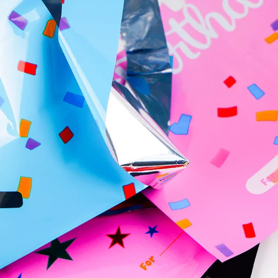 Birthday Party 2 Wholesale Children's Birthday Party Pamper Bag Colored Plastic Booty Bag Candy Handle Gift Bag