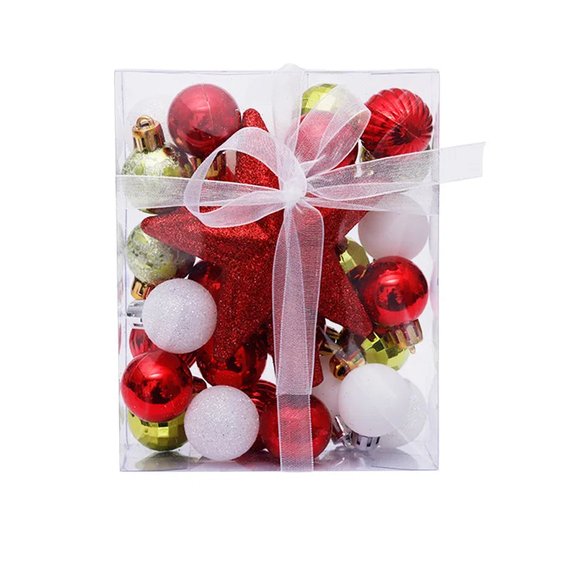 2023 Hot Christmas Ornaments 30mm 30 Pieces Christmas Mini Ball Ornaments Christmas Ball Ornaments
