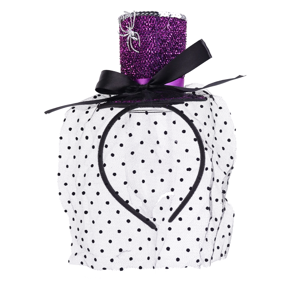 Halloween & Day of the Dead Mini Top Hat Headband Carnival Headband Women's Sequin Headband Colored Hair Accessories