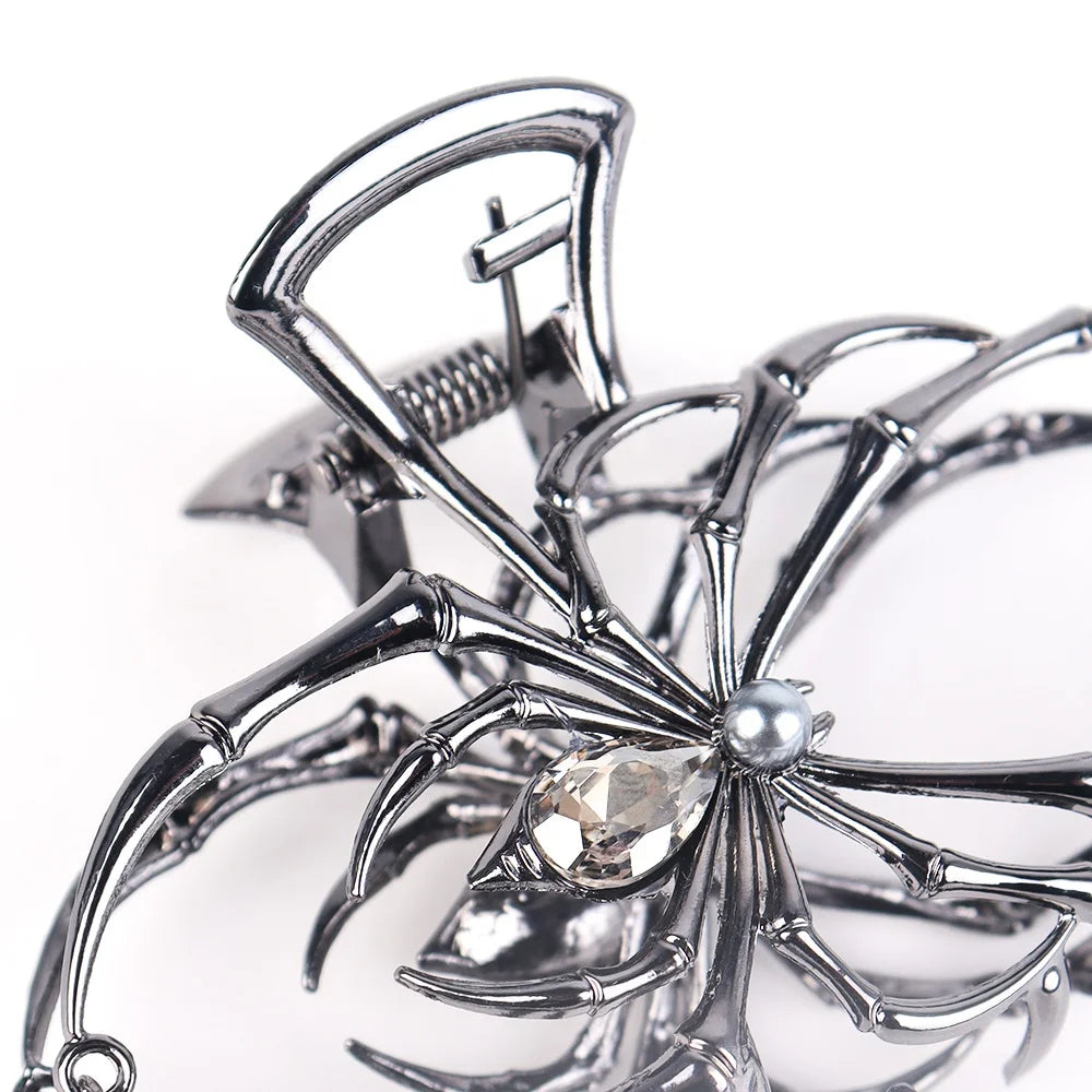 Halloween & Day of the Dead Metal Claw Clip Halloween Hair Accessories Big Spider Hairpin