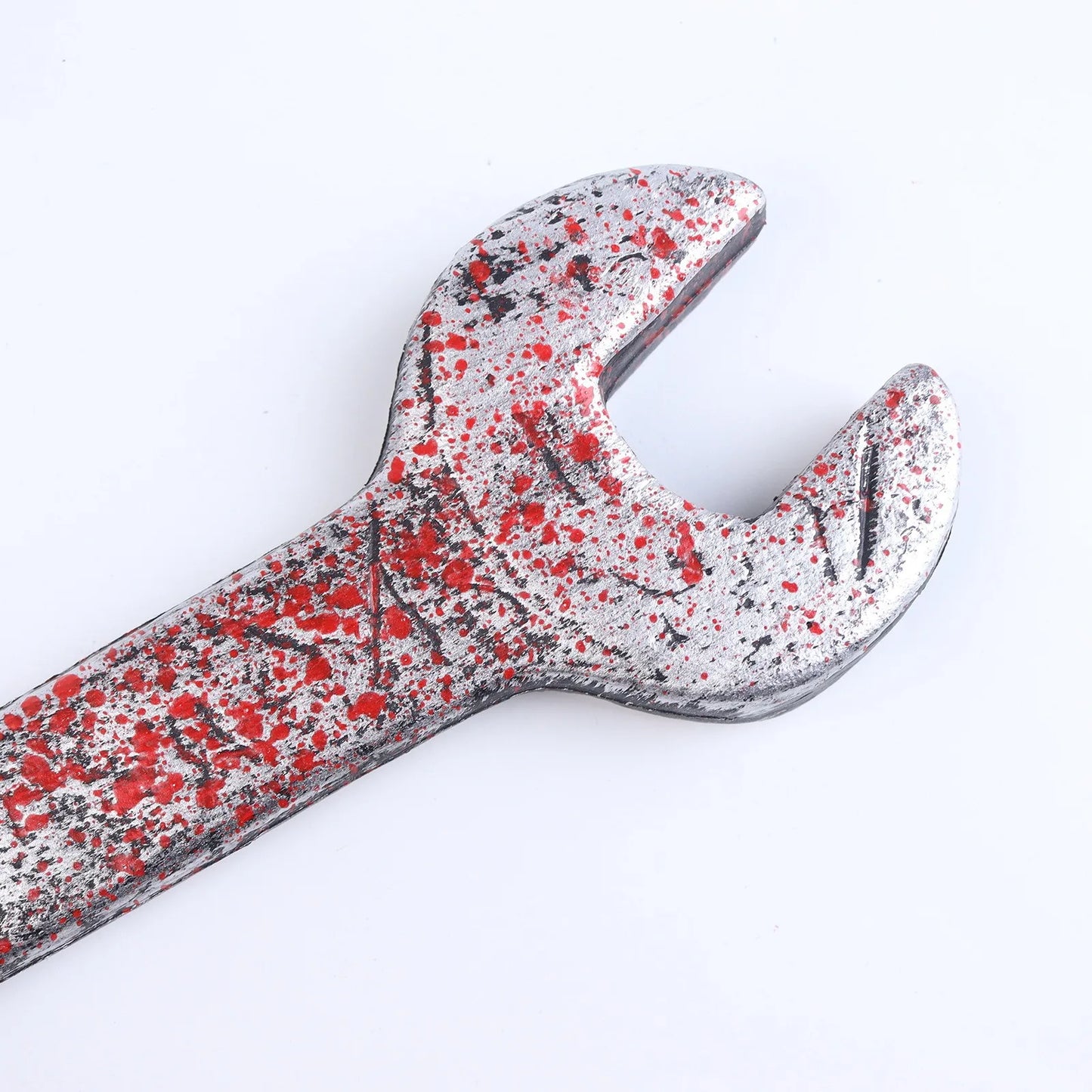 Halloween & Day of the Dead Novelty Halloween Haunted House Bloody Supplies Wrench Props Costume Accessories Realistic Halloween Fake Bloody Hammer Wrench