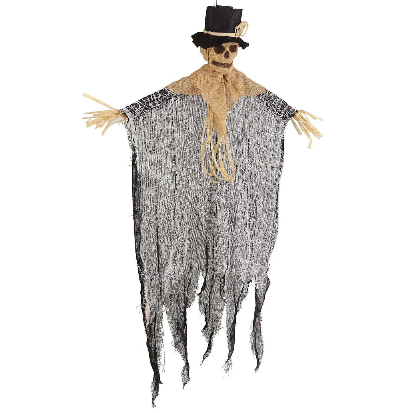 Halloween & Day of the Dead Scary Halloween Scarecrow Hanging Skeleton with Runic and Hat 91 CM