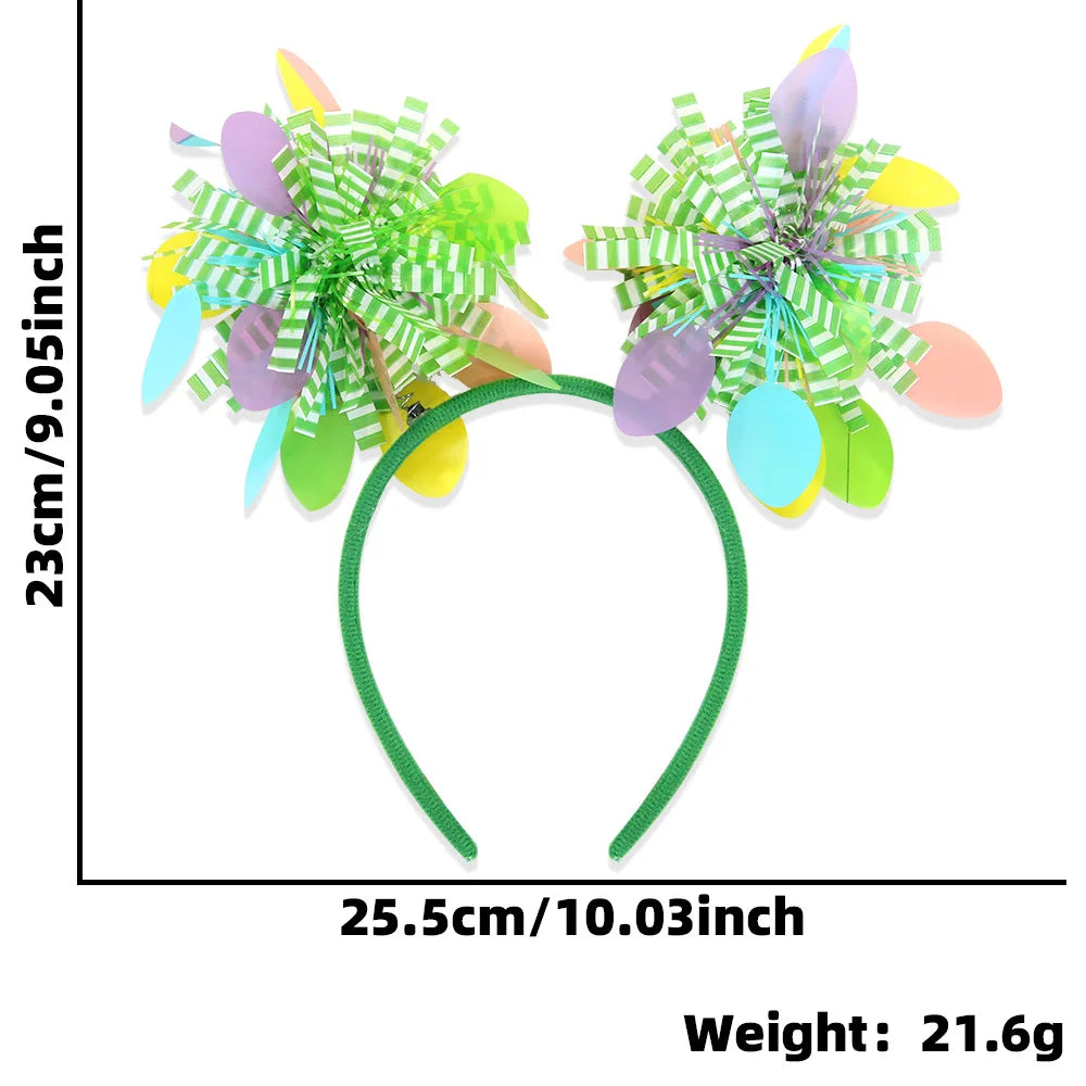 Easter and Thanksgiving 3 Products Eco-Friendly Easter Boppers Chicks Decorative Rabbit Ear Headgear Photography Booth Props Easter Party Headbands